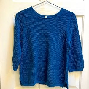Margaret O’Leary Cotton Blue Crew neck Sweater L